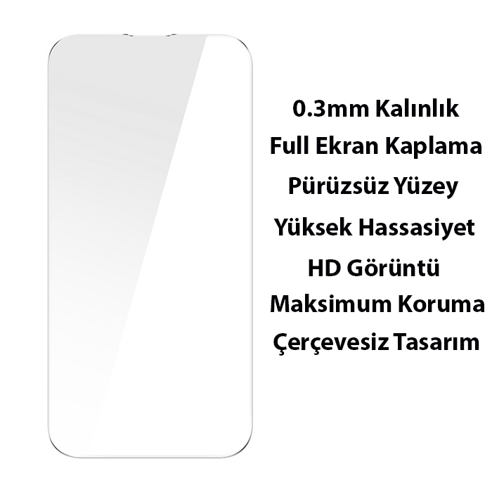 Baseus Frame Series iPhone 14 Pro 6.1 Kamera Koruyuculu Magsafe Kılıf + Tempered Ekran Koruyucu Set - Görsel 4