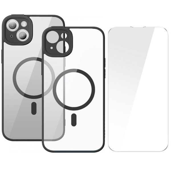 Baseus Frame Series iPhone 14 6.1 Kamera Koruyuculu Magsafe Kılıf + Tempered Ekran Koruyucu Set - Görsel 8