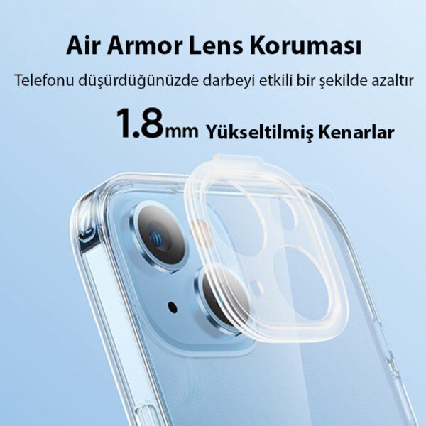 Baseus Illusion Series iPhone 14 6.1 Silikon Kılıf + Tempered Ekran Koruyucu + 4x Kamera Koruyucu Se - Görsel 4
