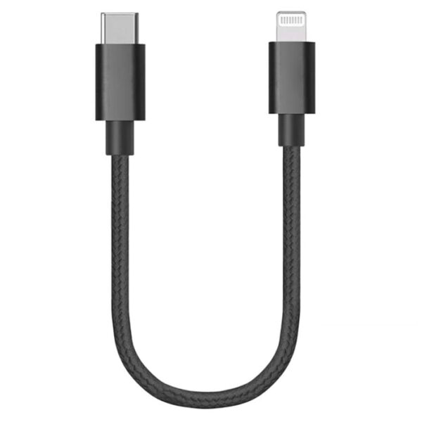 Ally USB-Type C iPhone 20W PD Hızlı Şarj Kablosu 20CM Kısa Kopmaz Halat Kablo - Görsel 5