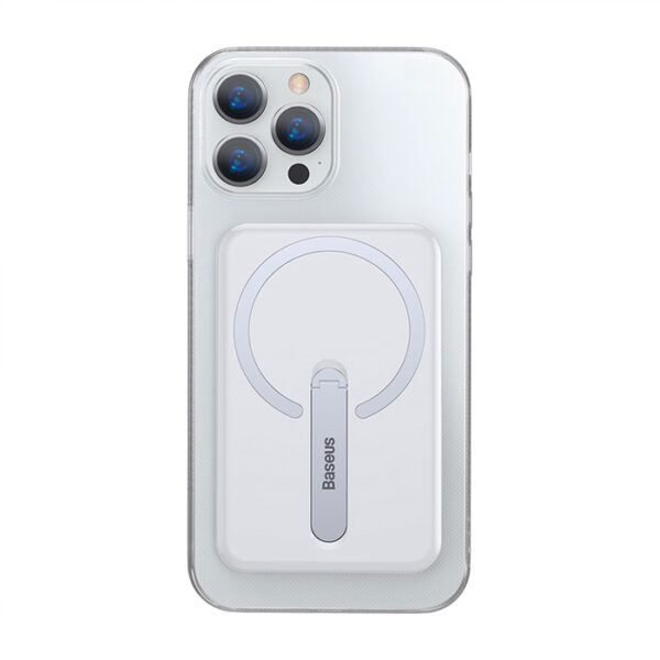 Baseus iPhone 13 Pro Max 6.7 Manyetik Magsafe Standlı Silikon Kılıf - Görsel 4