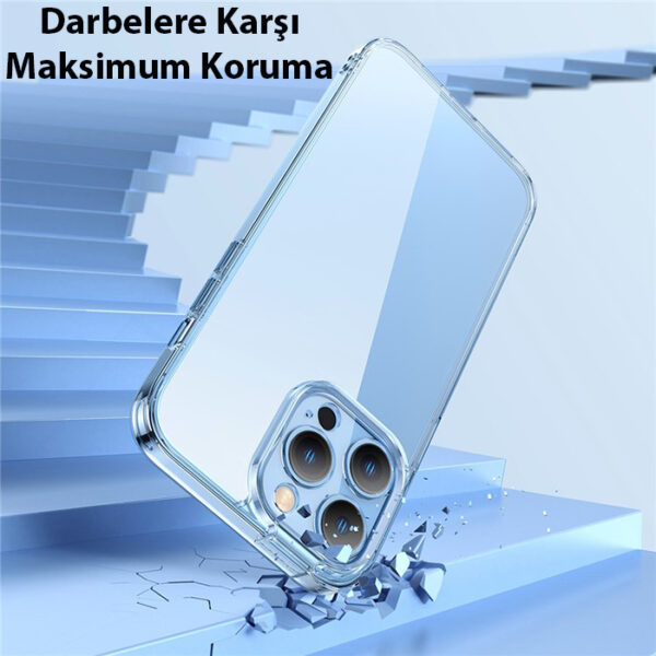 Baseus SuperCeramic Series iPhone 14 Pro 6.1 Koruyucu Cam Kılıf + Full Tempered Ekran Koruyucu Set - Görsel 3