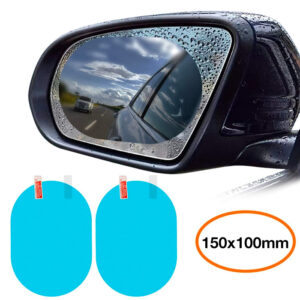Baseus 150x100mm Araç Oto Yan Dikiz Ayna Yağmur Su Kaydırıcı Sis Önleyici Film 2 Adet Set