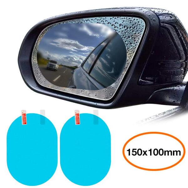 Baseus 150x100mm Araç Oto Yan Dikiz Ayna Yağmur Su Kaydırıcı Sis Önleyici Film 2 Adet Set