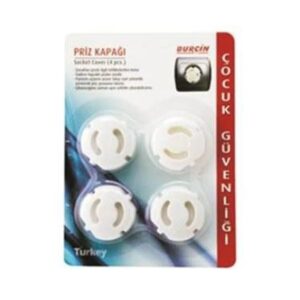 AsonPlus 4 'lü Paket Çocuk Bebek Güvenlik Koruyucu Priz Kapatıcı Priz Kilidi Ev Ofis Priz Kapatıcı Emniyet